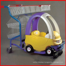 Child Shopping Trolley Toy Cart with Baby Seats